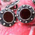 Buttons (Set of 10) - Pewter Studs | Metal | 11mm | Deep Pink